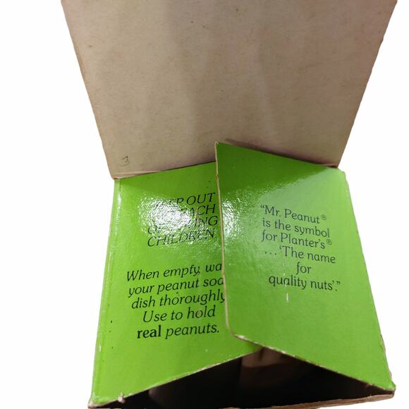 Vintage 70s/80s Planters Mr. Peanut Nutty Soap Dish 2 Peanut Shaped Soaps NOS - Picture 9 of 9